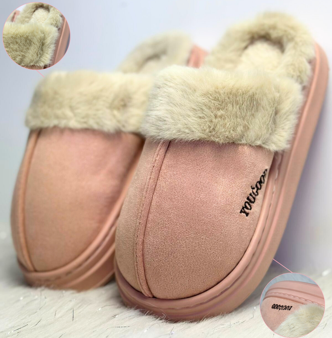 Pantuflas Rosa con peluche interior
